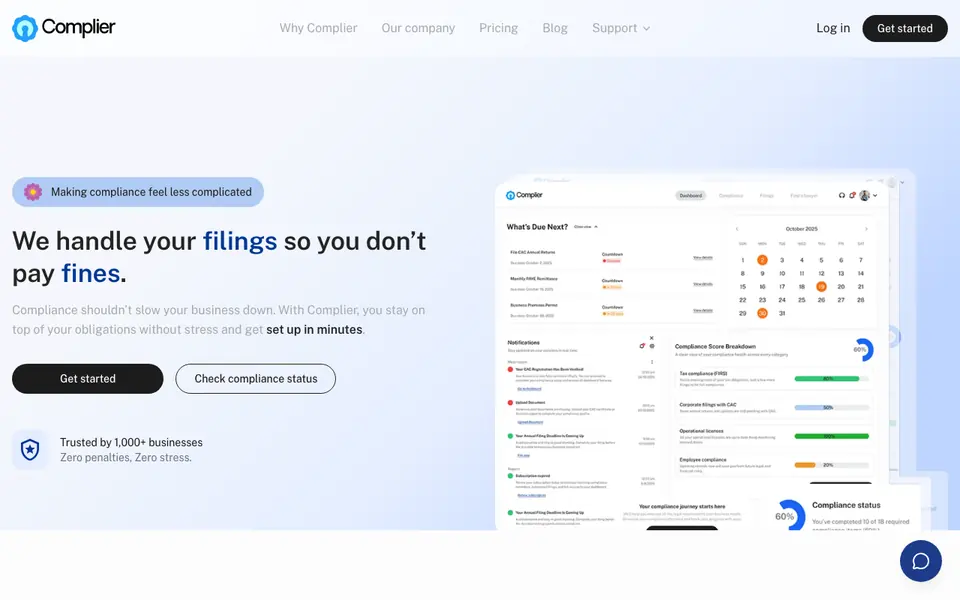 The Complier home page